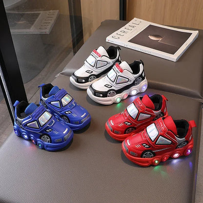 Chaussures LED Enfant Disney Mickey Mouse™ – Baskets Lumineuses Casual Antidérapantes pour Fille et Garçon