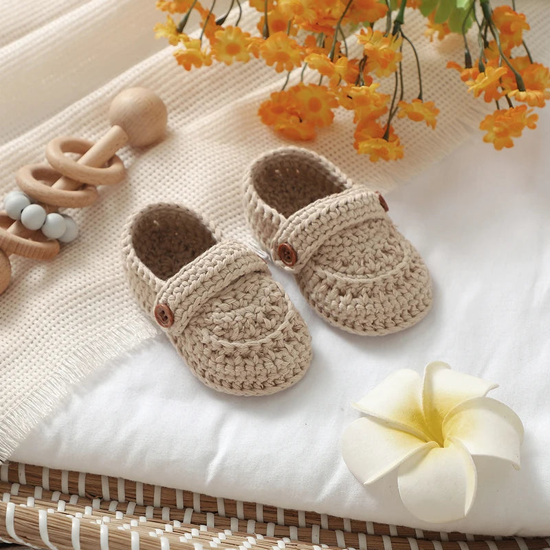 🧦👶 Chaussons Bébé en Coton Tricoté – Mi-Saison – Unisexe 0 à 18 Mois – Boucle &amp; Confort Absolu™ - Planète bébé