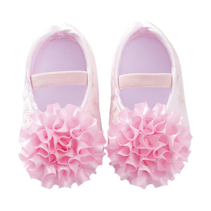 👣🎀 Chaussures Baptême Bébé Fille + Bandeau – Ensemble Dentelle Fleurie – Souples &amp; Respirantes – 0 à 12 Mois™