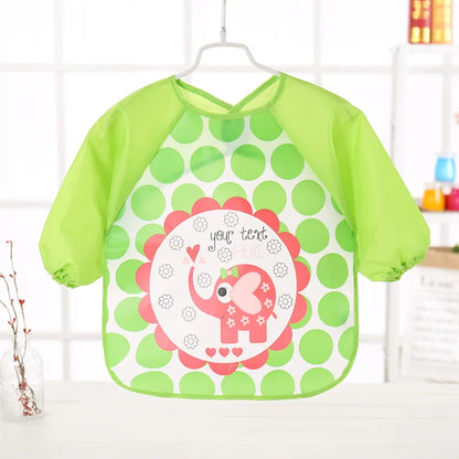 Bavoir Manche Longue Waterproof en EVA pour Bébé – Tablier de Repas Anti-Taches – Ultra Léger &amp; Facile à Nettoyer™