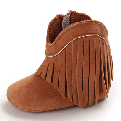 👢❄️ Bottes Bébé Mode à Franges – Chaudes &amp; Antidérapantes – 0 à 18 Mois – Fille &amp; Garçon™