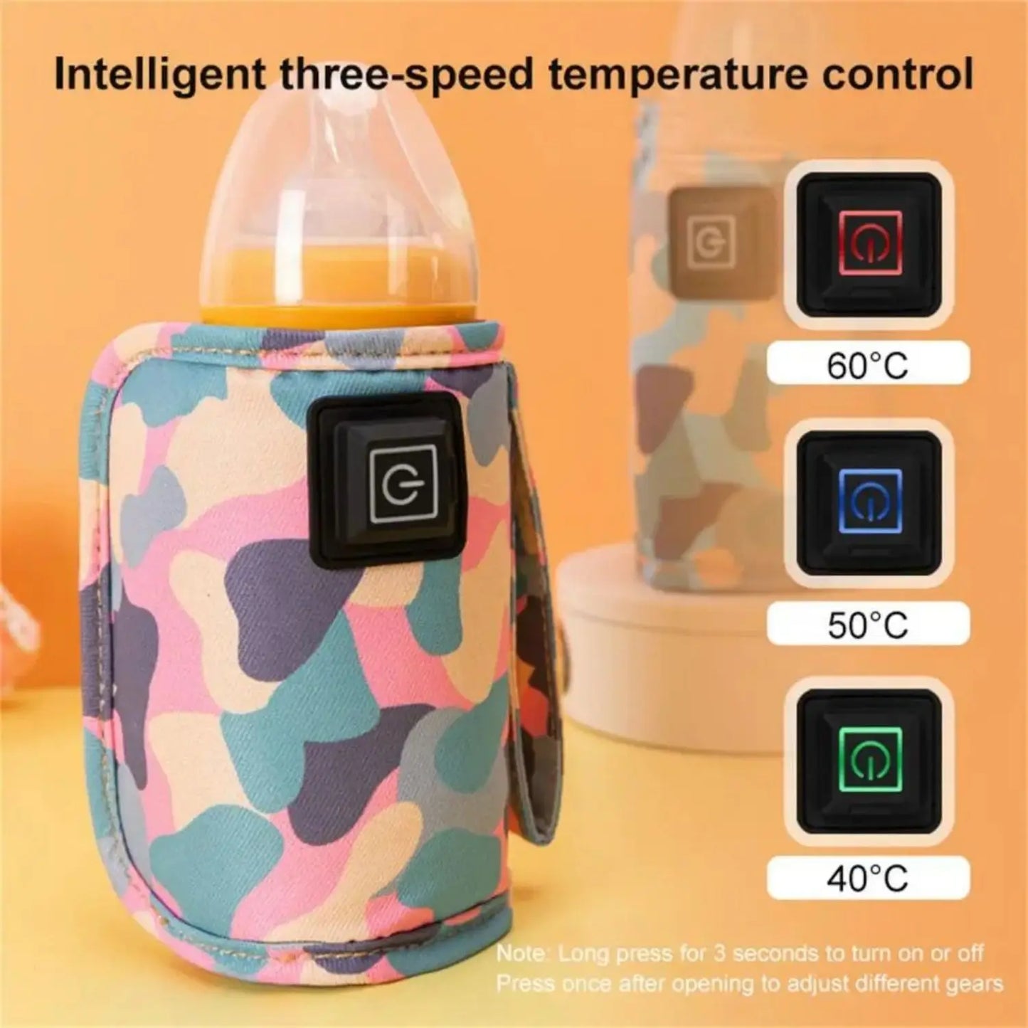 🍼❄️ Chauffe-Biberon USB Nomade – Housse Isotherme pour Biberon – Idéal pour l’Hiver &amp; les Déplacements™ - Planète bébé