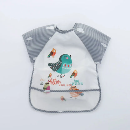 Bavoir Manche Longue Waterproof en EVA pour Bébé – Tablier de Repas Anti-Taches – Ultra Léger &amp; Facile à Nettoyer™