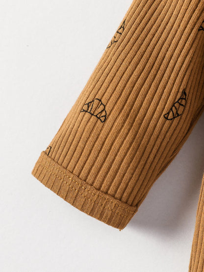 👶🍂 Ensemble Bébé Garçon 2 Pièces + Bonnet – Manches Longues – Automne | Confort Coton Doux™