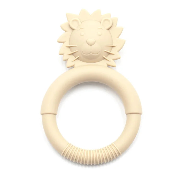 🦷🎁 Anneau de Dentition en Silicone – Cadeau Bébé – Jouet à Mâcher Durable et Sûr pour Nouveau-né™