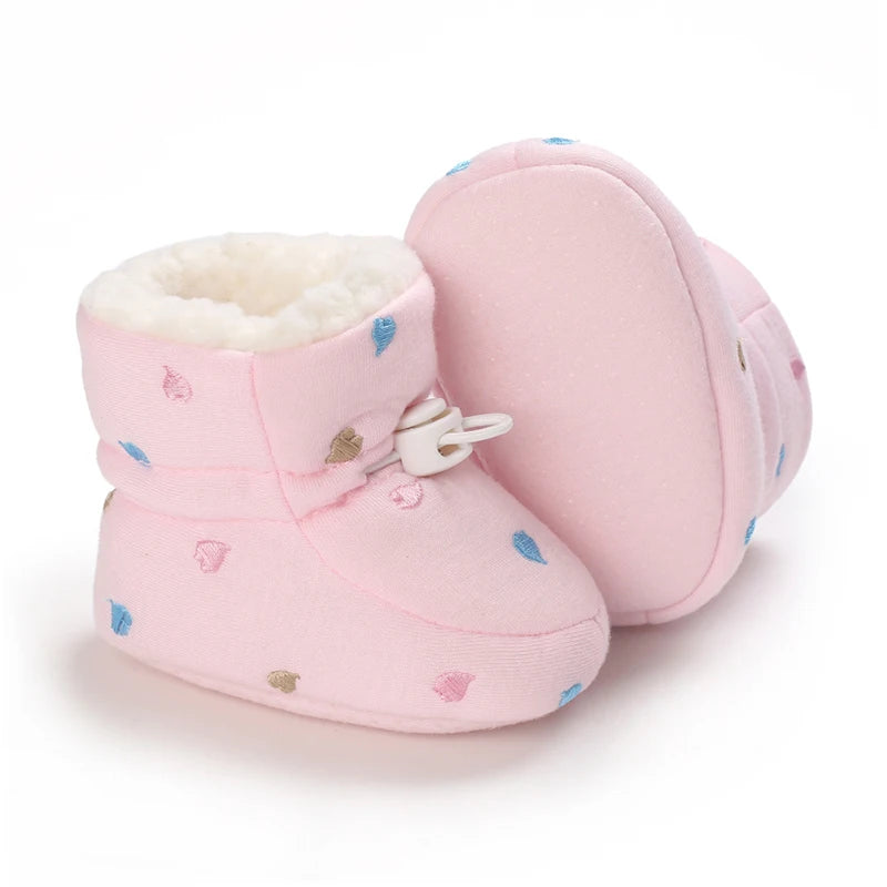 🧣❄️ Bottillons d’Hiver Bébé – Coton Chaud &amp; Semelle Antidérapante – Premiers Pas – 0 à 18 Mois™