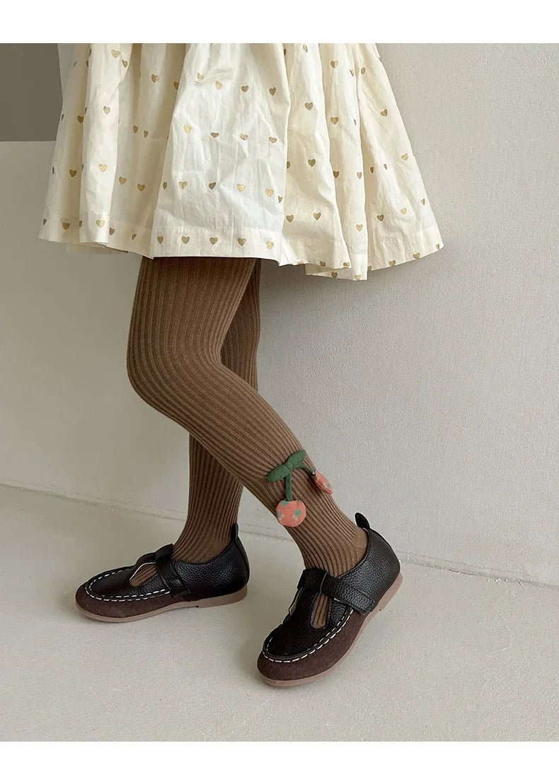 Collants Fille XUNYI – Coton Doux avec Accessoires Cerise - Planète bébé