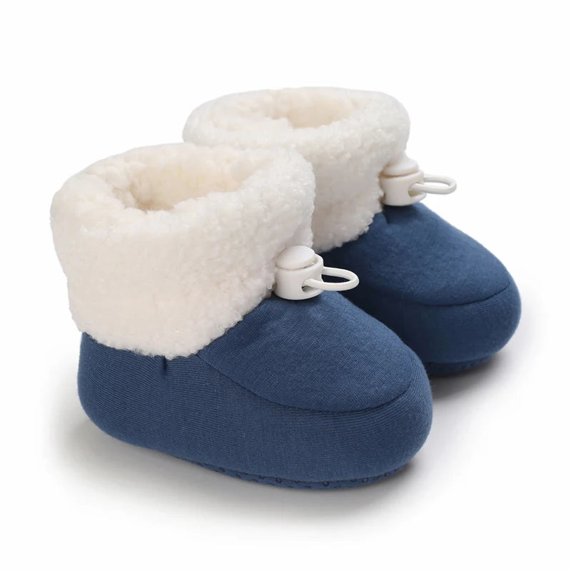 🧣❄️ Bottillons d’Hiver Bébé – Coton Chaud &amp; Semelle Antidérapante – Premiers Pas – 0 à 18 Mois™