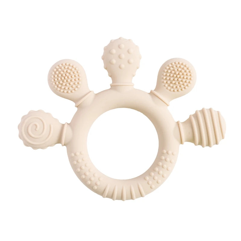🦁👶 Anneau de Dentition en Silicone – Forme Animale Ludique – Apaisant &amp; Sensoriel™ - Planète bébé