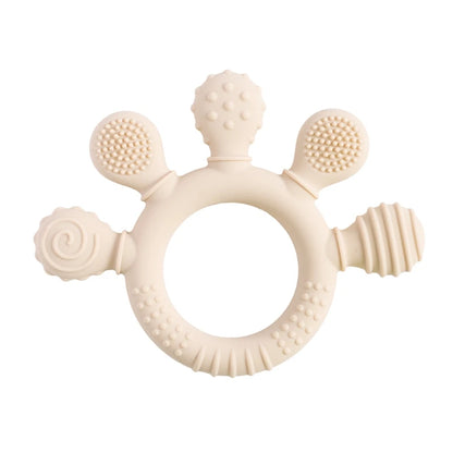 🦁👶 Anneau de Dentition en Silicone – Forme Animale Ludique – Apaisant &amp; Sensoriel™ - Planète bébé