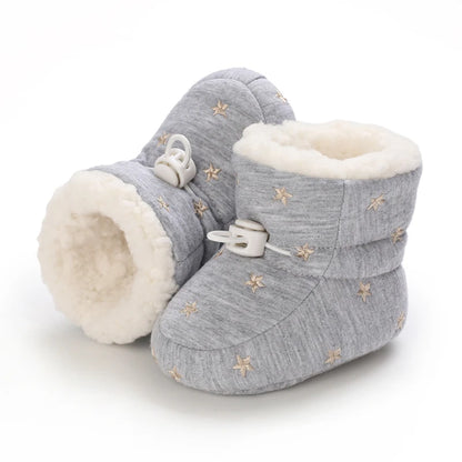 🧣❄️ Bottillons d’Hiver Bébé – Coton Chaud &amp; Semelle Antidérapante – Premiers Pas – 0 à 18 Mois™