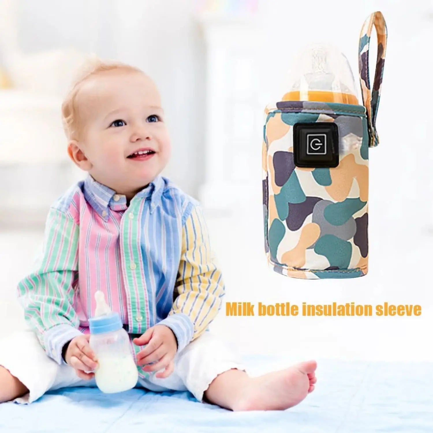 🍼❄️ Chauffe-Biberon USB Nomade – Housse Isotherme pour Biberon – Idéal pour l’Hiver &amp; les Déplacements™ - Planète bébé