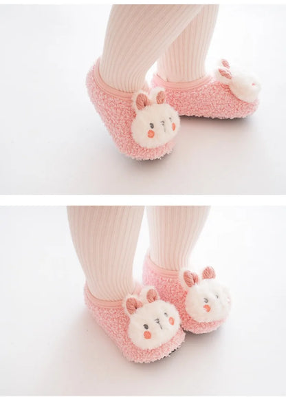 🧸🐰 Chaussons Bébé Hiver – Lapin Cartoon Doux &amp; Antidérapants – 1 à 3 Ans™