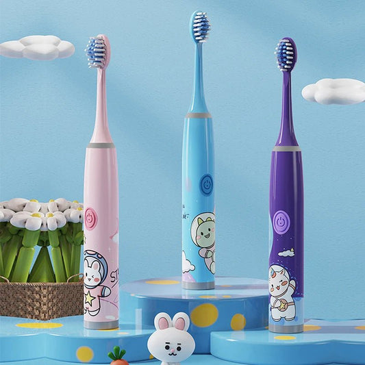 Brosse à Dents Électrique Enfant – Ultra - Doux &amp; Nettoyage Ludique (Sans Pile)™ - Planète bébé