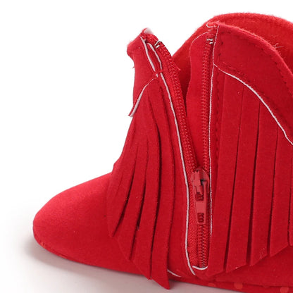👢❄️ Bottes Bébé Mode à Franges – Chaudes &amp; Antidérapantes – 0 à 18 Mois – Fille &amp; Garçon™