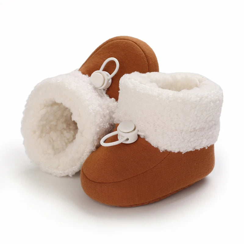 🧣❄️ Bottillons d’Hiver Bébé – Coton Chaud &amp; Semelle Antidérapante – Premiers Pas – 0 à 18 Mois™