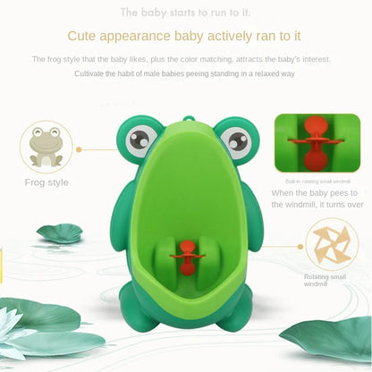 🐸 Urinoir Mural Grenouille pour Bébé Garçon – Apprentissage Ludique de la Propreté – Fixation Murale – Idéal dès la Marche™