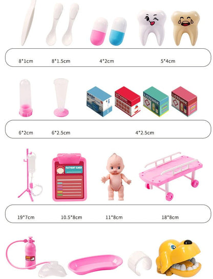 Set de Jeu Docteur pour Enfants – Mallette de Simulation avec Accessoires Médicaux - Planète bébé