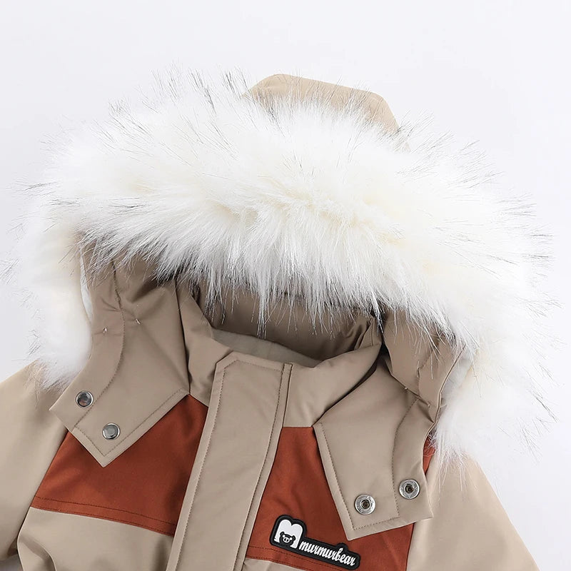 Combinaison Hiver Bébé -30° C™ – Salopette Épaisse Imperméable avec Capuche pour Garçons et Filles