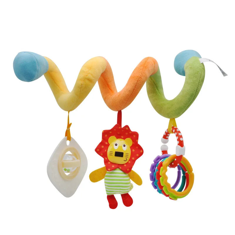 🚗🧸 Jouet de Voiture pour Bébé – Miroir, Grelot, Bruit de Papier &amp; Poignée Squeaky – Jouet d’Éveil pour Siège Auto ou Poussette™