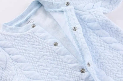 🧸❄️ Combinaison Bébé Chaude à Manches Longues – Automne &amp; Hiver – 100% Coton Uni™ - Planète bébé