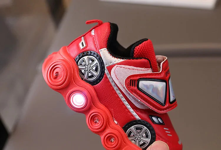 Chaussures LED Enfant Disney Mickey Mouse™ – Baskets Lumineuses Casual Antidérapantes pour Fille et Garçon