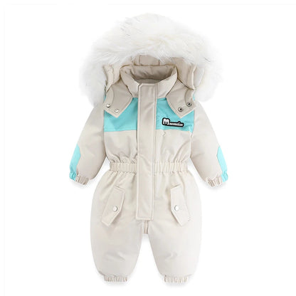Combinaison Hiver Bébé -30° C™ – Salopette Épaisse Imperméable avec Capuche pour Garçons et Filles