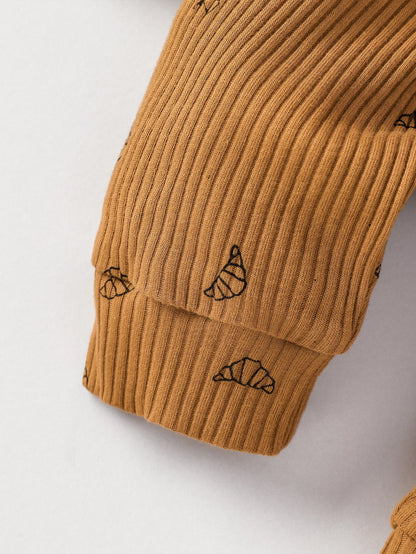 👶🍂 Ensemble Bébé Garçon 2 Pièces + Bonnet – Manches Longues – Automne | Confort Coton Doux™ - Planète bébé