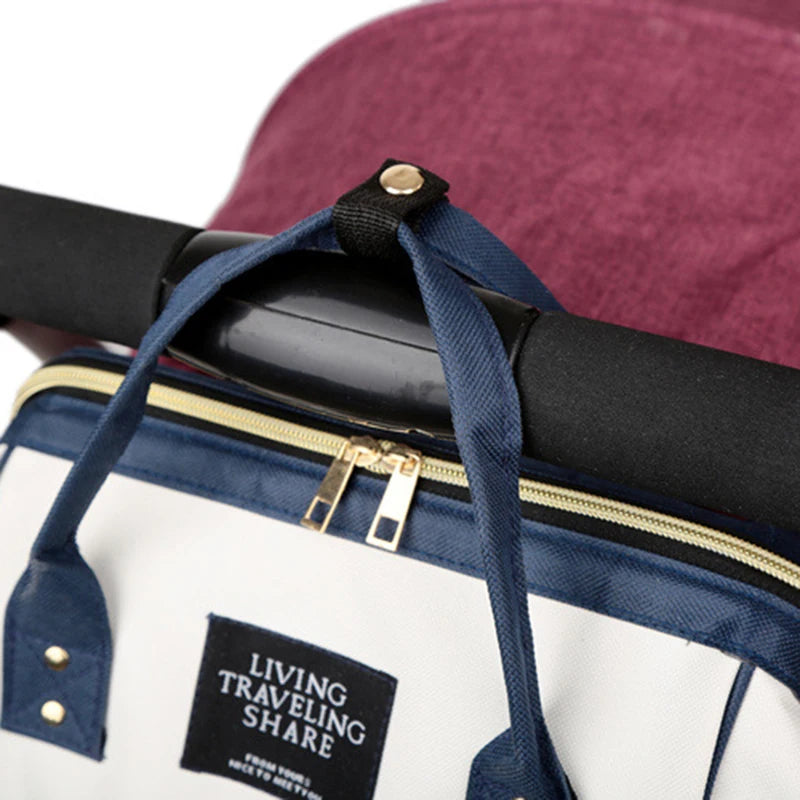 🎒👶 Sac à Langer Maman en Toile – Grande Capacité &amp; Isolation Thermique – Sac à Dos de Voyage Multifonctionnel™ - Planète bébé