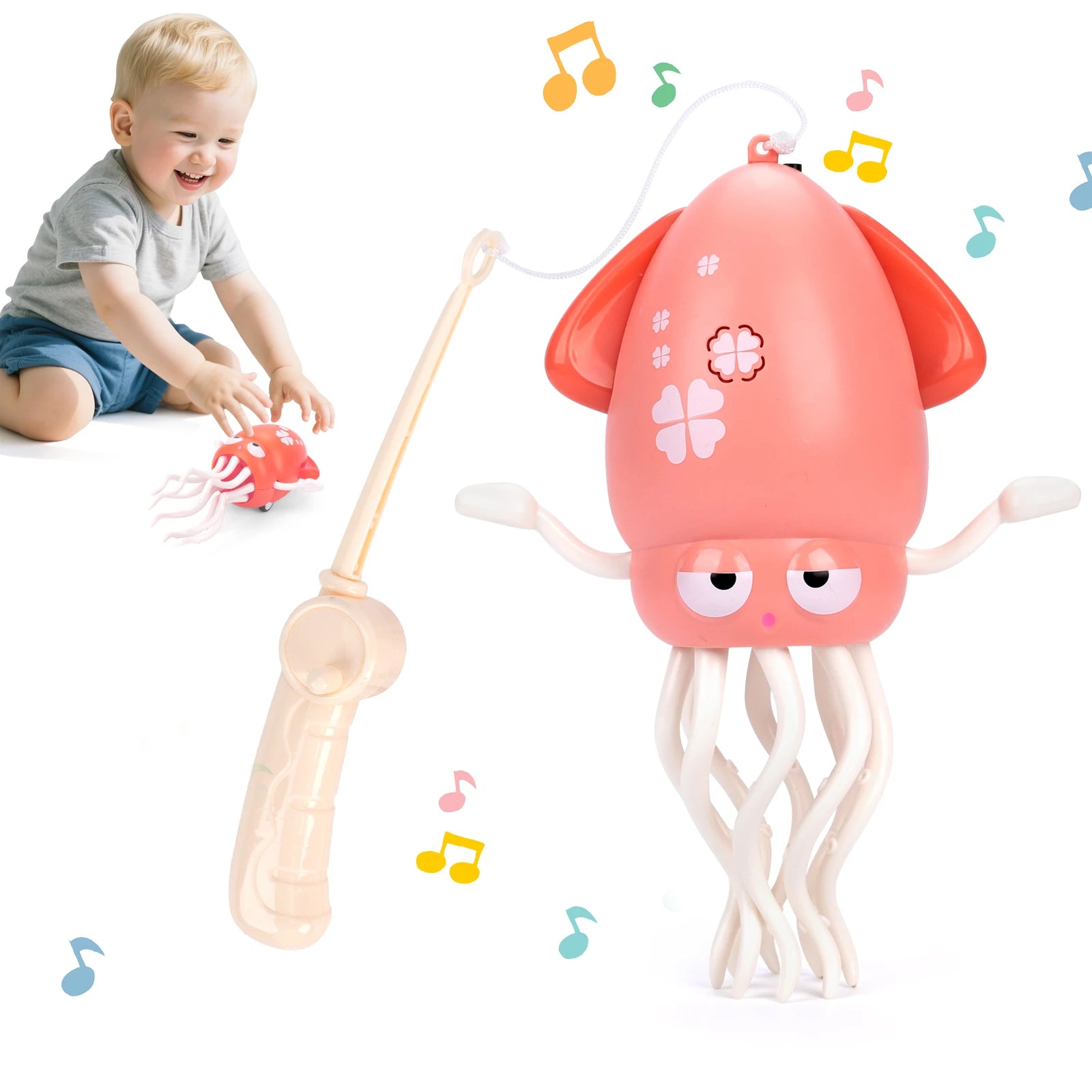 Poulpe Dansant Électronique pour Enfants – Jouet Musical et Interactif – Cadeau Éducatif pour Bébé - Planète bébé