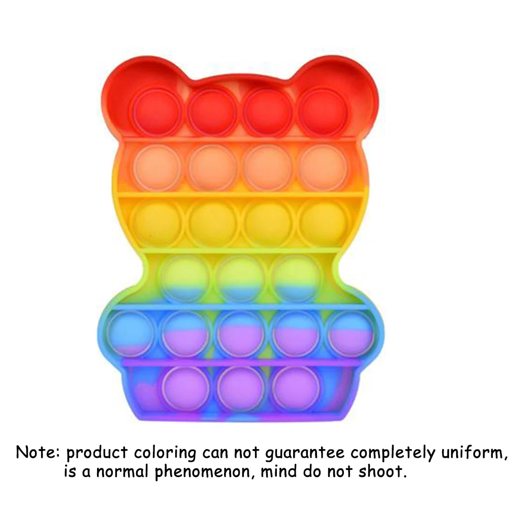 Fidget en Silicone Arc-en-Ciel