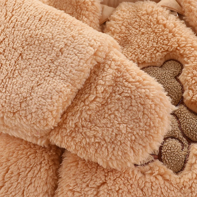 🧸 Combinaison d’Hiver Bébé avec Capuche – Épaisse, Chaude &amp; Mignonne – 0 à 12 Mois™ - Planète bébé