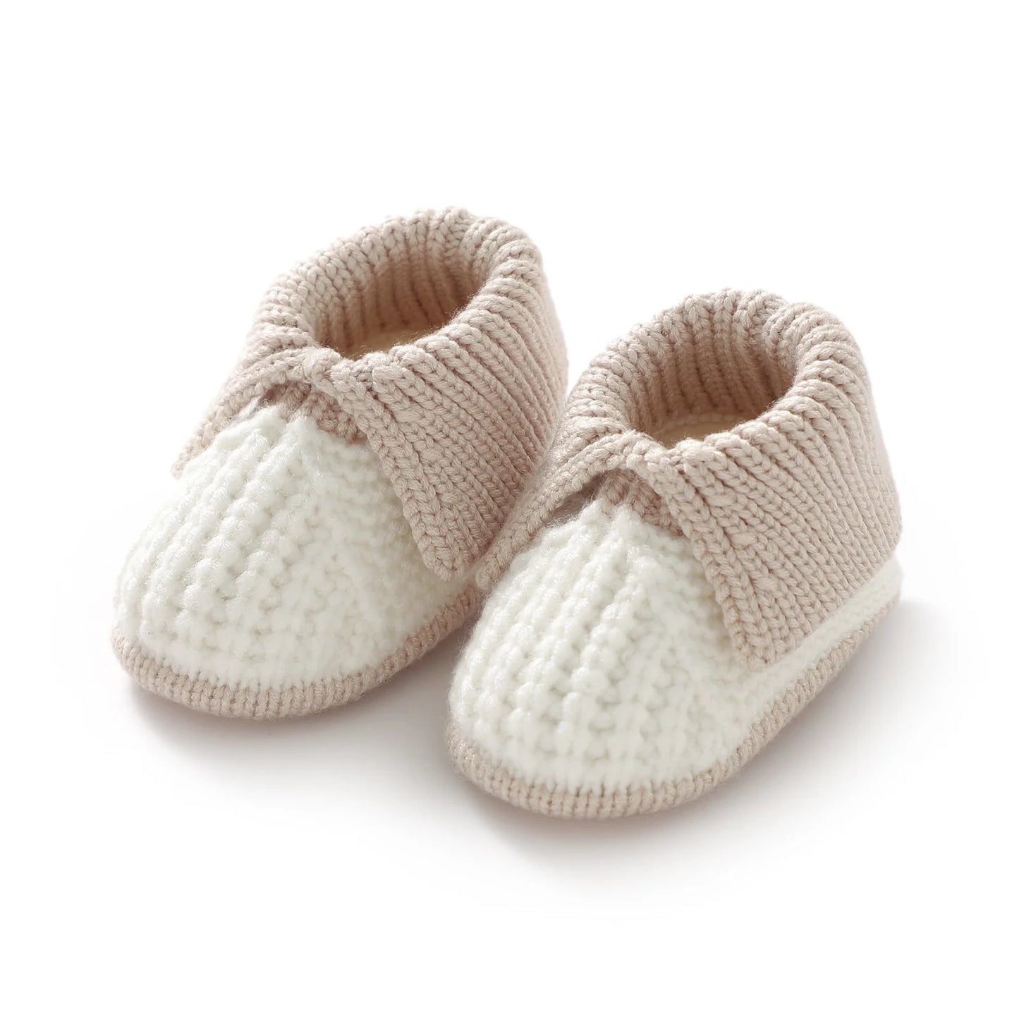 Chaussons Bébé Tricotés Chauds – Patchwork Mode & Faciles à Enfiler™
