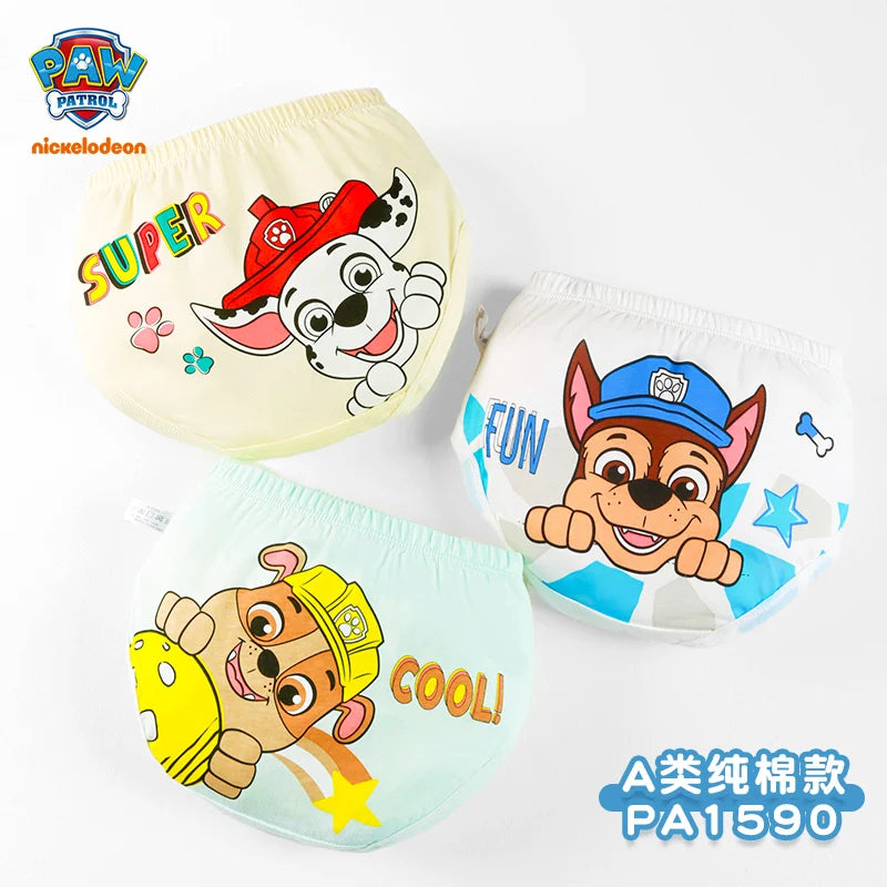 Lot de 3 Culottes Coton Enfants – Motifs Cartoon PAW PATROL™