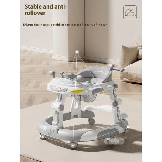 Trotteur Bébé Anti-Basculement Multifonction™ – Pliable, Stable et Parfait pour l’Apprentissage de la Marche