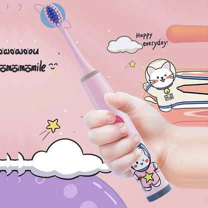 Brosse à Dents Électrique Enfant – Ultra - Doux &amp; Nettoyage Ludique (Sans Pile)™ - Planète bébé