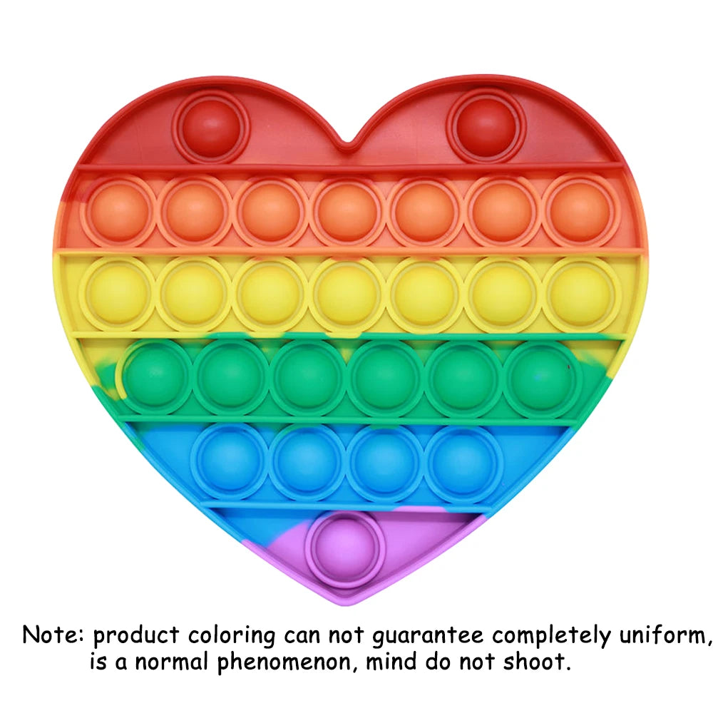 Fidget en Silicone Arc-en-Ciel