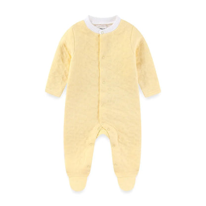 🧸❄️ Combinaison Bébé Chaude à Manches Longues – Automne &amp; Hiver – 100% Coton Uni™ - Planète bébé
