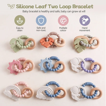 🪐👶 Anneau de Dentition Bébé – Silicone Alimentaire – Bracelet Sensoriel Planète – Dès 0 Mois™ - Planète bébé