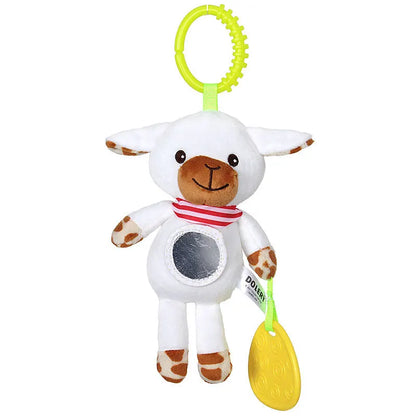 Soft Giraffe Zebra Animal Handbells Rattles Plush Infant Baby Development Handle Toys WIth Teether Baby Toy For Newborn Gifts™