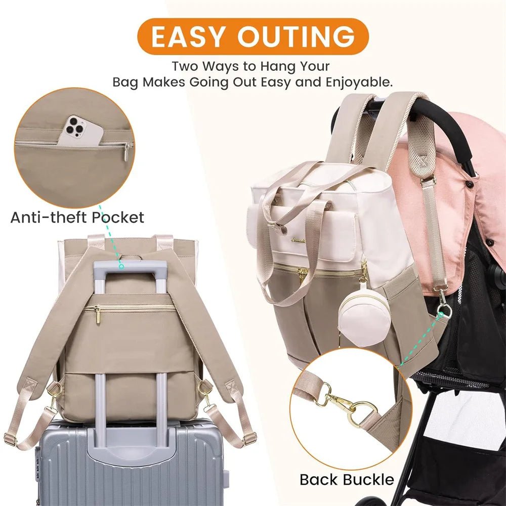 Sac à dos maternité étanche tapis à langer inclus - Planète bébé