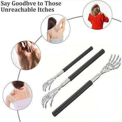 🖐️ Grattoir de Dos Télescopique – Portable &amp; Extensible – Acier Inoxydable™ - Planète bébé