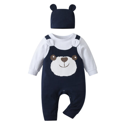 Combinaison Bébé Garçon KuKitty – Manches Longues avec Chapeau™