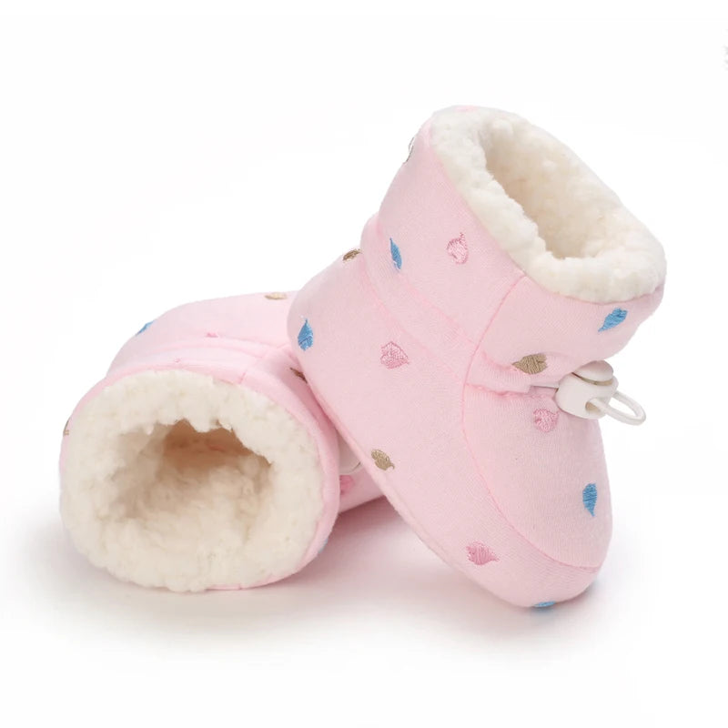 🧣❄️ Bottillons d’Hiver Bébé – Coton Chaud &amp; Semelle Antidérapante – Premiers Pas – 0 à 18 Mois™
