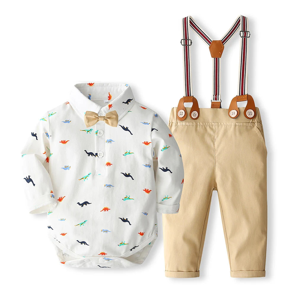 🎩👔 Ensemble Costume Gentleman Bébé – Romper™ - Planète bébé