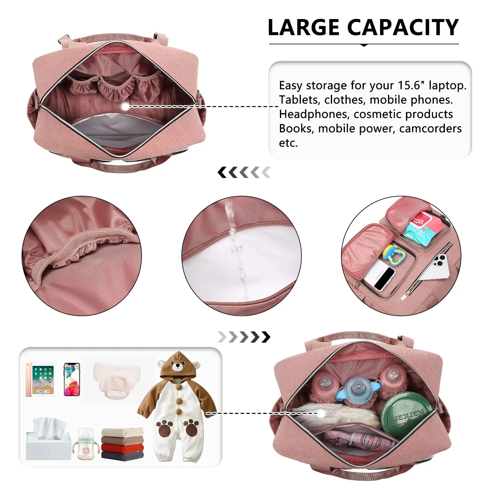 👜👶 Sac à Langer KONO – Élégant, Spacieux &amp; Pratique pour Parents Modernes™ - Planète bébé