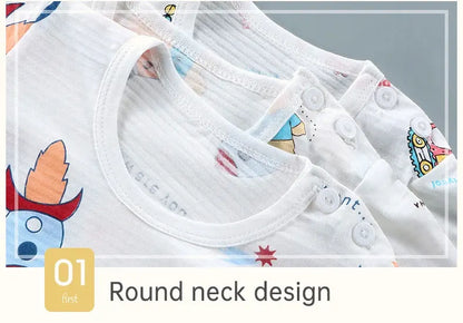 Ensemble Pyjama Été Bébé et Enfant – Coton Doux Cartoon 2 Pièces™