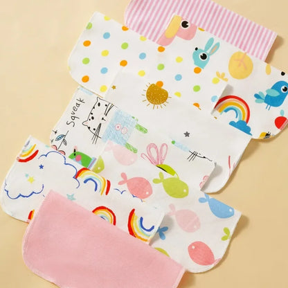 Lot de Serviettes Bébé 100% Coton 5/8PCS™ – Lingettes Douces pour Salive, Bain et Soin Quotidien