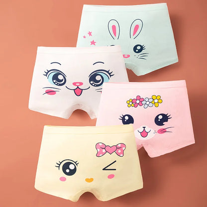 Lot de 4 Culottes Fille en Coton Ultra Doux ™