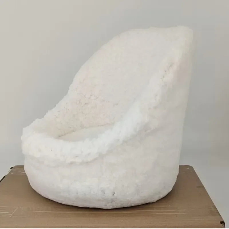 📸🛋️ Mini Canapé de Photographie – Fauteuil Blanc Bébé pour Shooting Nouveau-Né – Accessoire Photo Doux &amp; Élégant™
